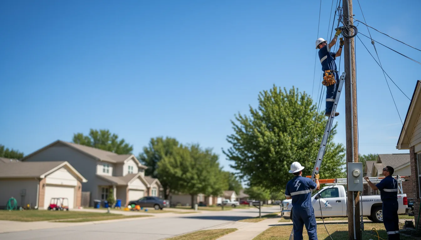 Residential electrician providing installation services in Melrose, WI